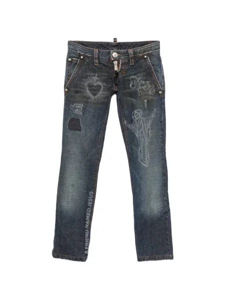 Blugi Dsquared2 cu imagine albastru
