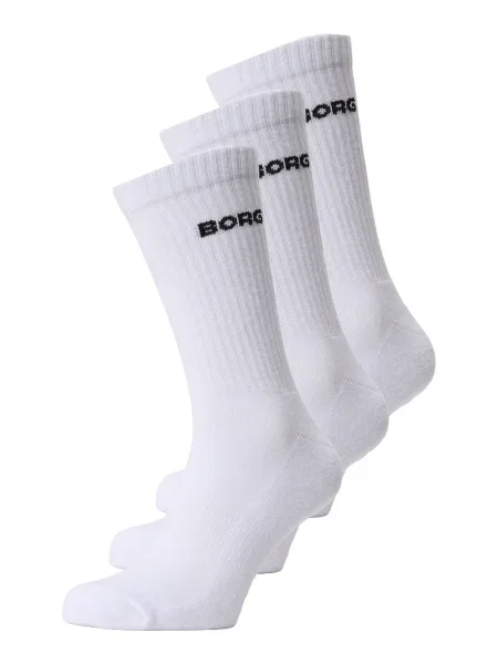 BJÖRN BORG Nogavice ESSENTIAL črna bela