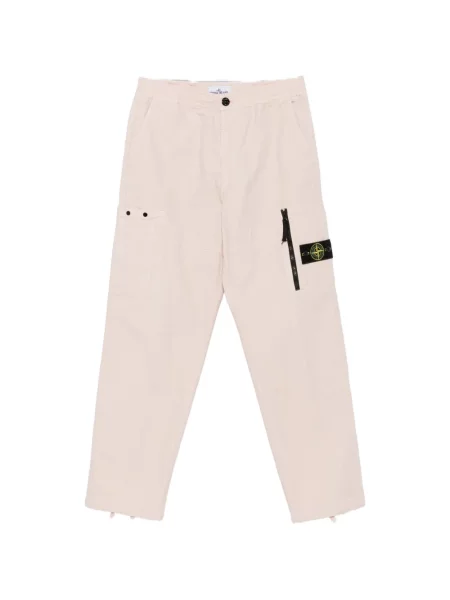 Pantaloni cargo Stone Island cu strasuri roz