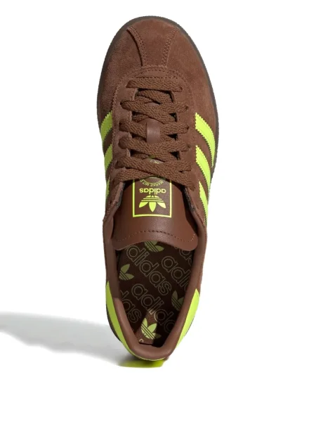 Sneakerși Adidas Superstar cu dungi verde