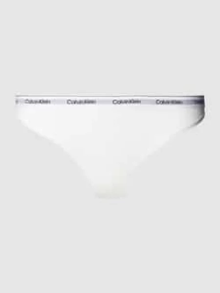 Stringi w jednolitym kolorze Calvin Klein Underwear białe