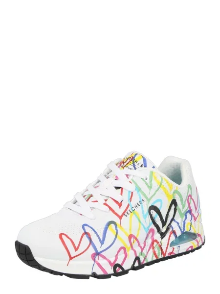 Sneakers Skechers Uno Spread The Love alb