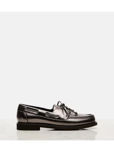 Pantofi loafer Brunello Cucinelli din piele negru