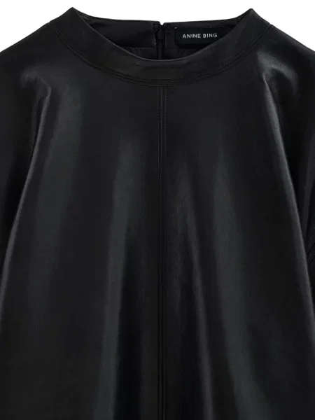 Top Anine Bing din piele negru