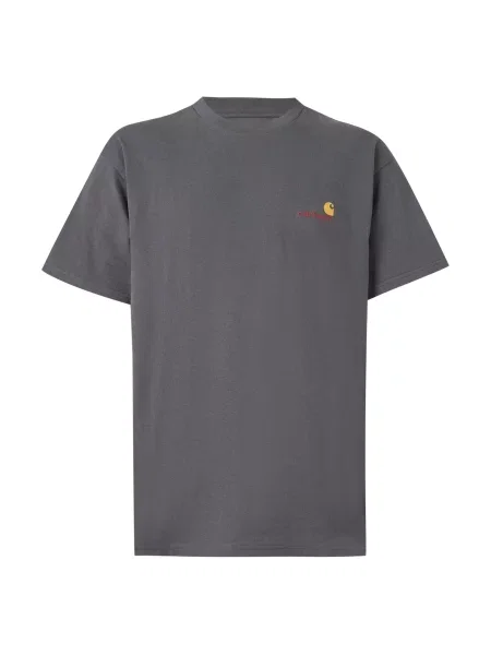 Carhartt WIP Tricou American Script închis gri