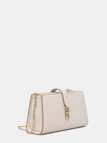 Tommy Hilfiger crossbody kabelka dámska z imitácie kože béžová
