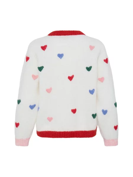 Sweter Ichi wełniany biały