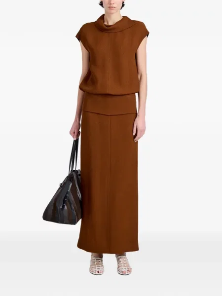 Fustă Proenza Schouler maro