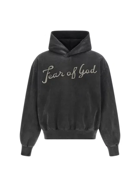 Bluza z kapturem Fear Of God klasyczna czarna