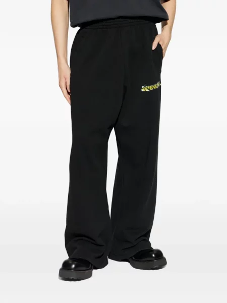Pantaloni Balenciaga alergare negru