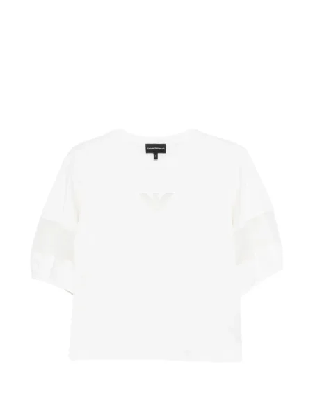 Tricou Emporio Armani scurt alb