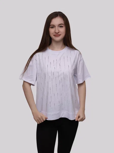 Футболка STREAM віскоза/поліестер білий