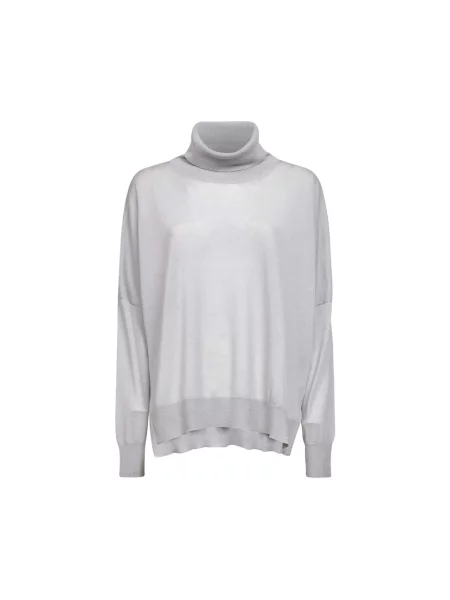 Sweter z golfem Blanca Vita wełniany do golfa biały