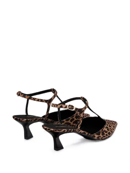 Pantofi cu toc Stuart Weitzman cu imagine cu model leopard maro