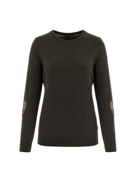 Dzianinowy sweter Barbour zielony