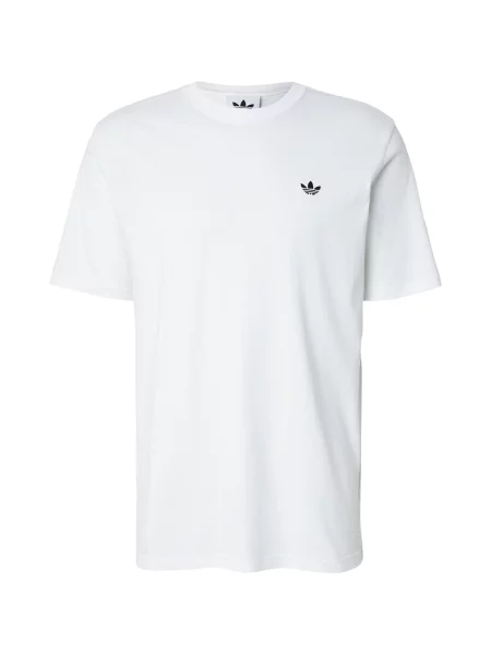 ADIDAS ORIGINALS Tricou Trefoil Essentials' alb