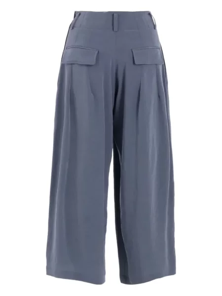 Pantaloni Y's plisate albastru