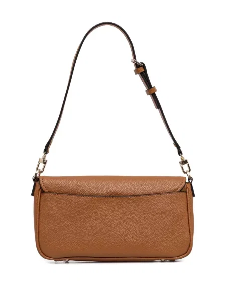 Crossbody torbica Guess s autogramom smeđa