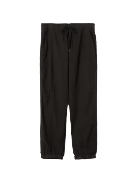 Pantaloni James Perse alergare cu cordon negru