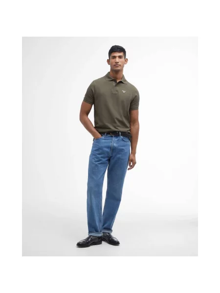 Koszulka polo Barbour zielona