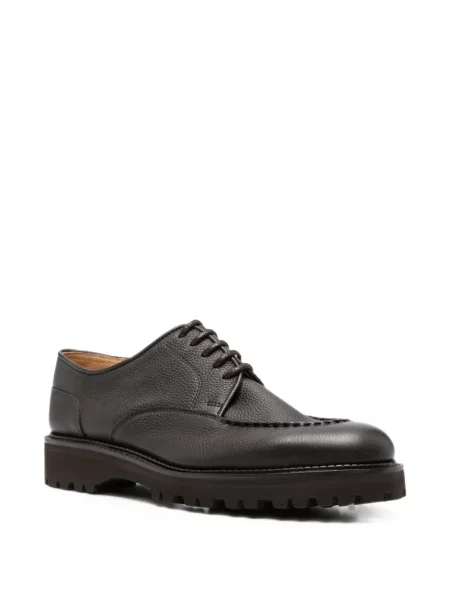 Pantofi derby John Lobb din piele maro