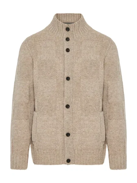 Funky Buddha Geacă tricotată bej