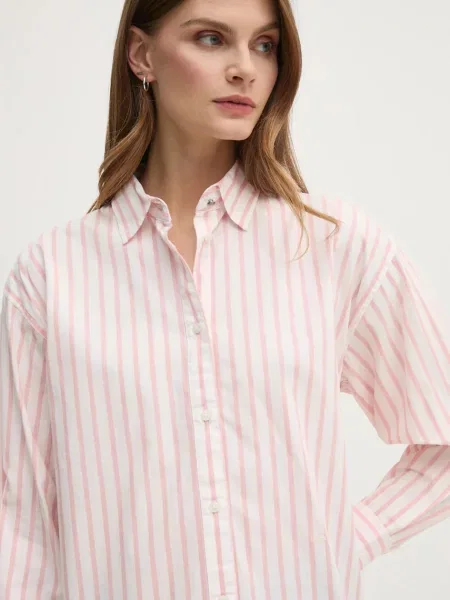 Pepe Jeans camasa din ARTEMISA femei cu guler clasic relaxed alb