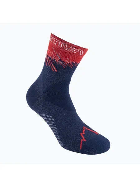 La Sportiva Ultra Running mélytengeri/cseresznye paradicsom futó zokni. Méret: L