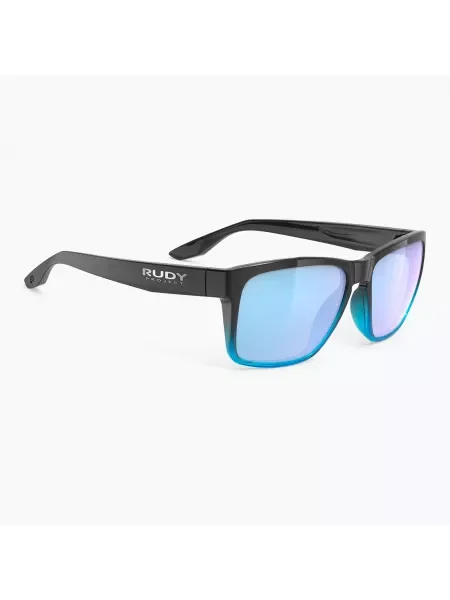 Rudy Project Spinhawk Edge fade kristály azúr fényes/multilaser ice napszemüveg. Méret: OS fekete