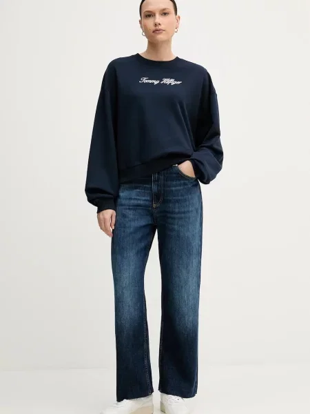 Tommy Hilfiger bluza z nadrukiem granatowy