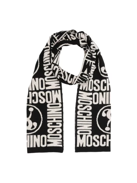 Szal Moschino wełniana brązowa