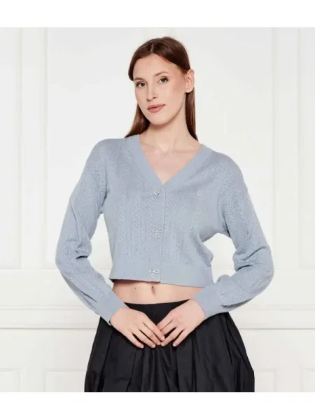 GUESS Kardigán LYLA | Cropped Fit kék