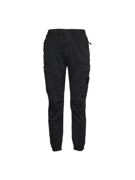 Spodnie cargo Stone Island z kamieniami czarne