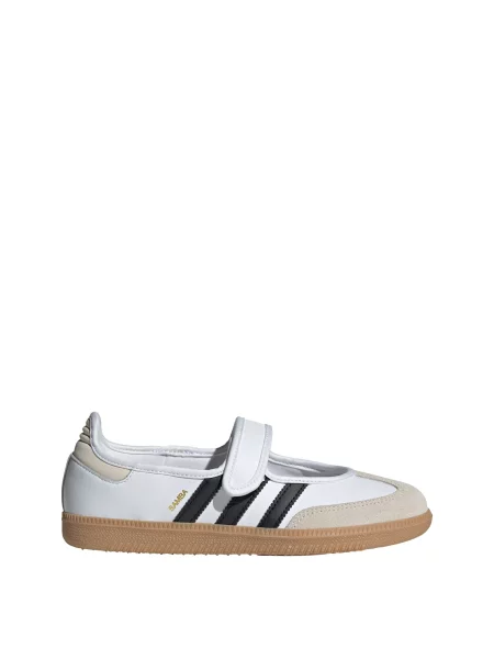 ADIDAS ORIGINALS Baleríny s ramienkom Samba čierna šedobiela biela
