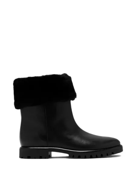 Cizme scurte Vince din piele negru