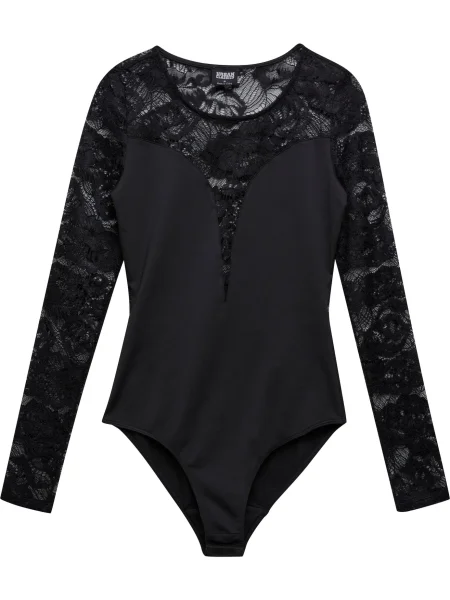 Urban Classics Košeľové body čierna