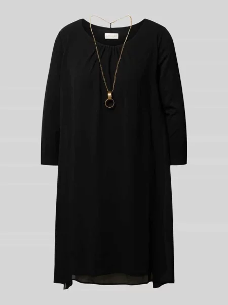 Sukienka mini z okrągłym dekoltem Apricot czarna