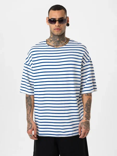 Dandalo Tricou albastru alb