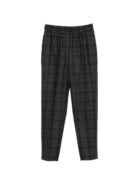 Pantaloni Peserico în carouri gri
