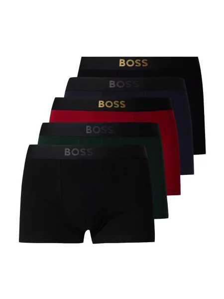 BOSS Boxeri albastru marin / verde închis / roșu negru
