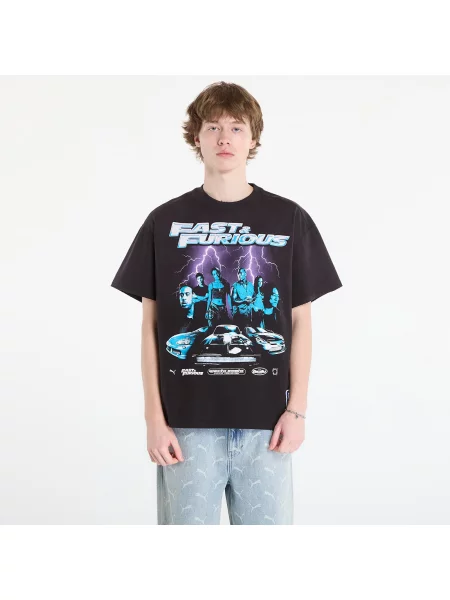Tricou Puma x Fast & Furious Tee Ii Puma Black/ Puma White M alb