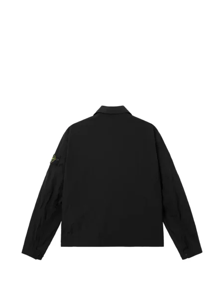 Geacă cămașă Stone Island cu strasuri negru