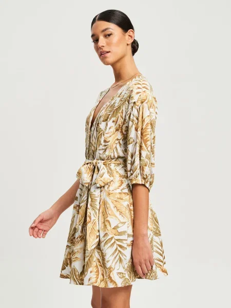 St MRLO Rochie Serafina maro / oliv alb