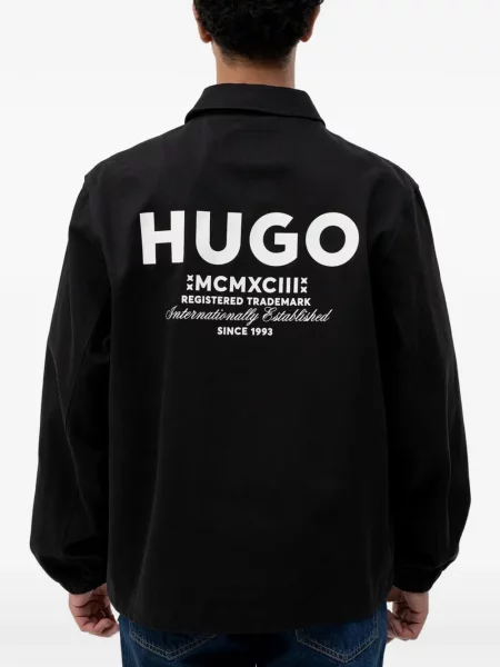 Geacă Hugo cu imagine negru