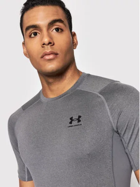 UNDER ARMOUR Funkcionalna majica / črna / bela siva