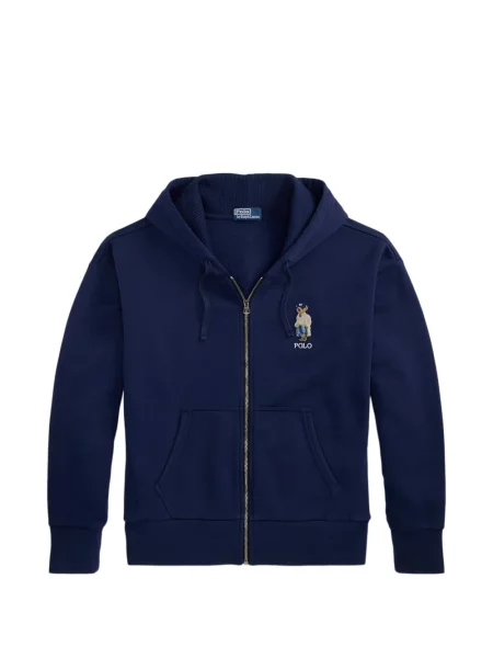 Șosete Polo Ralph Lauren cu model herringbone cu broderie plasă albastru