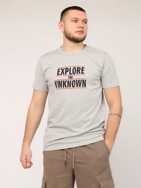 Футболка YUKI світло-сірий сіра