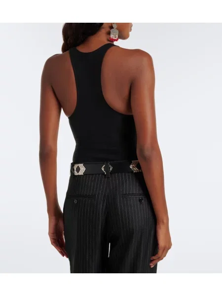 Body Isabel Marant din jerseu negru