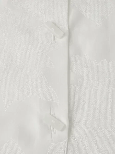 Rochie tip cămașă Shanghai Tang din jacard alb