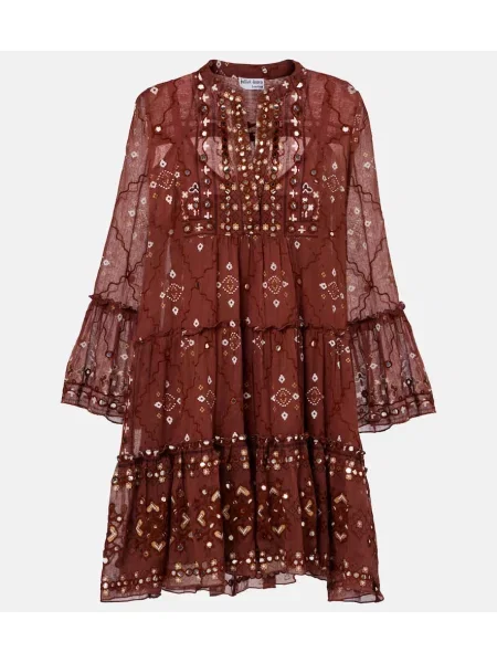 Rochie Juliet Dunn cu imagine maro